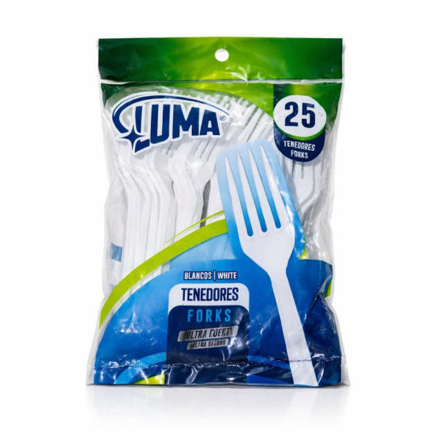 Tenedor blanco